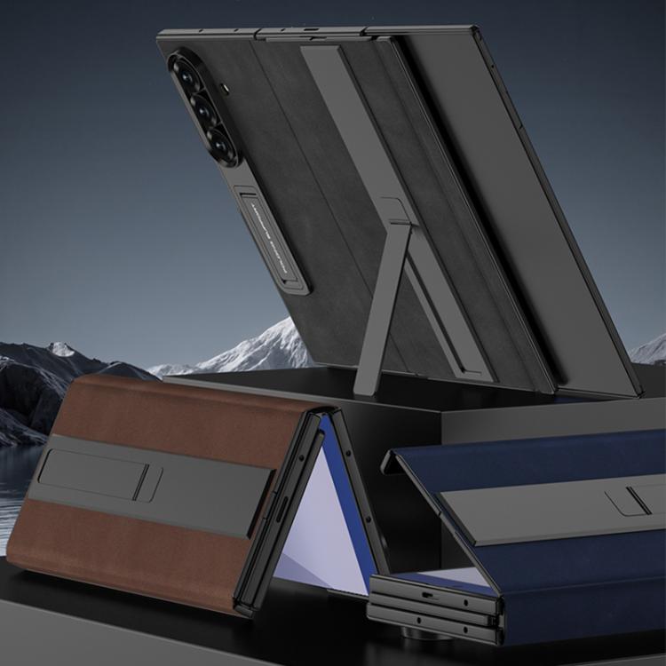 Custodia a libro GKK a copertura totale con supporto multiuso, For Samsung Galaxy Z TriFold