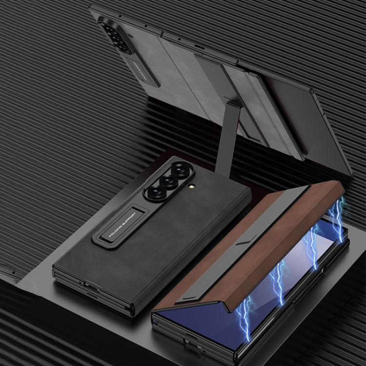 Custodia a libro GKK a copertura totale con supporto multiuso, For Samsung Galaxy Z TriFold