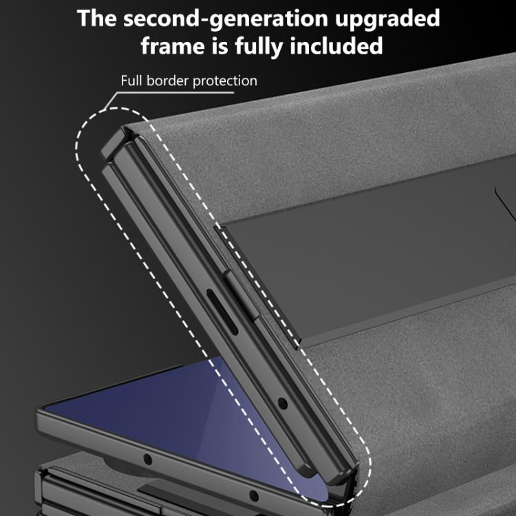 Custodia a libro GKK a copertura totale con supporto multiuso, For Samsung Galaxy Z TriFold