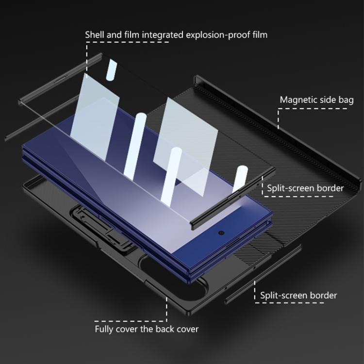 Custodia a libro GKK a copertura totale con supporto multiuso, For Samsung Galaxy Z TriFold