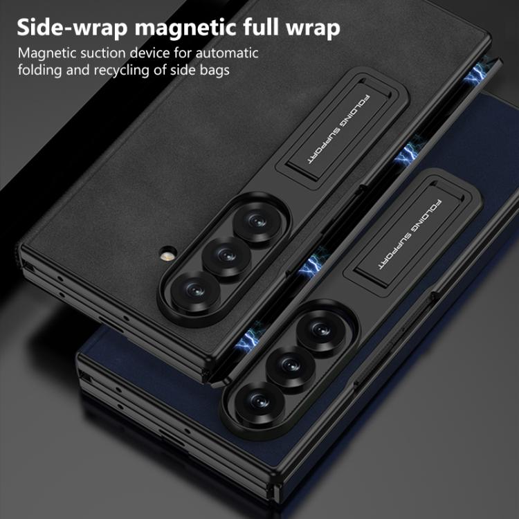 Custodia a libro GKK a copertura totale con supporto multiuso, For Samsung Galaxy Z TriFold