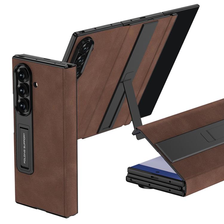 Custodia a libro GKK a copertura totale con supporto multiuso, For Samsung Galaxy Z TriFold