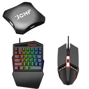 Convertitore per tastiera e mouse da gioco JCHF, Single Adapter Base, 3 in 1 Adapter Keyboard Mouse Kit, 5 in 1 Adapter Keyboard Mouse Pad Holder Kit