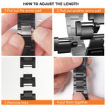Cinturino sottile in acciaio inossidabile con tre perline per orologio, For Google Pixel Watch 4 / 3 / 2 / 1 41mm