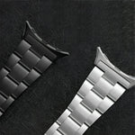 Cinturino sottile in acciaio inossidabile con tre perline per orologio, For Google Pixel Watch 4 / 3 / 2 / 1 41mm