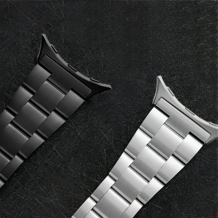 Cinturino sottile in acciaio inossidabile con tre perline per orologio, For Google Pixel Watch 4 / 3 / 2 / 1 41mm