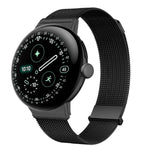 Cinturino per orologio in acciaio inox con doppia fibbia magnetica a occhiello, modello milanese., For Google Pixel Watch 4 / 3 / 2 / 1 41mm