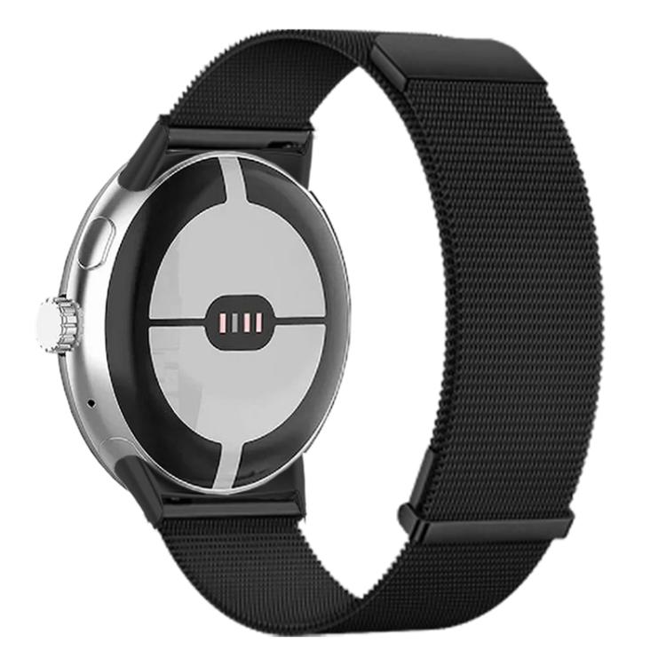 Cinturino per orologio in acciaio inox con doppia fibbia magnetica a occhiello, modello milanese., For Google Pixel Watch 4 / 3 / 2 / 1 41mm
