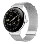 Cinturino per orologio in acciaio inox con doppia fibbia magnetica a occhiello, modello milanese., For Google Pixel Watch 4 / 3 / 2 / 1 41mm