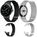 Cinturino per orologio in acciaio inox con doppia fibbia magnetica a occhiello, modello milanese., For Google Pixel Watch 4 / 3 / 2 / 1 41mm
