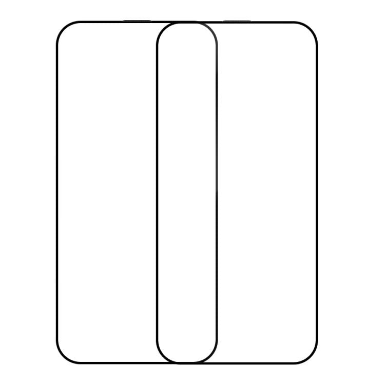 Pellicola protettiva in vetro temperato HD con stampa serigrafica XDcase (confezione da 2 pezzi), For iPhone 17e / 16e, For iPhone 17 Pro Max, For iPhone 17 Pro, For iPhone 17, For iPhone Air, For iPhone 16 Pro Max, For iPhone 16 Pro, For iPhone 16 Plu...