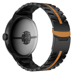 Cinturino per orologio in lega di titanio con fibbia di sicurezza Iron Man a design diviso., For Google Pixel Watch 4 / 3 45mm