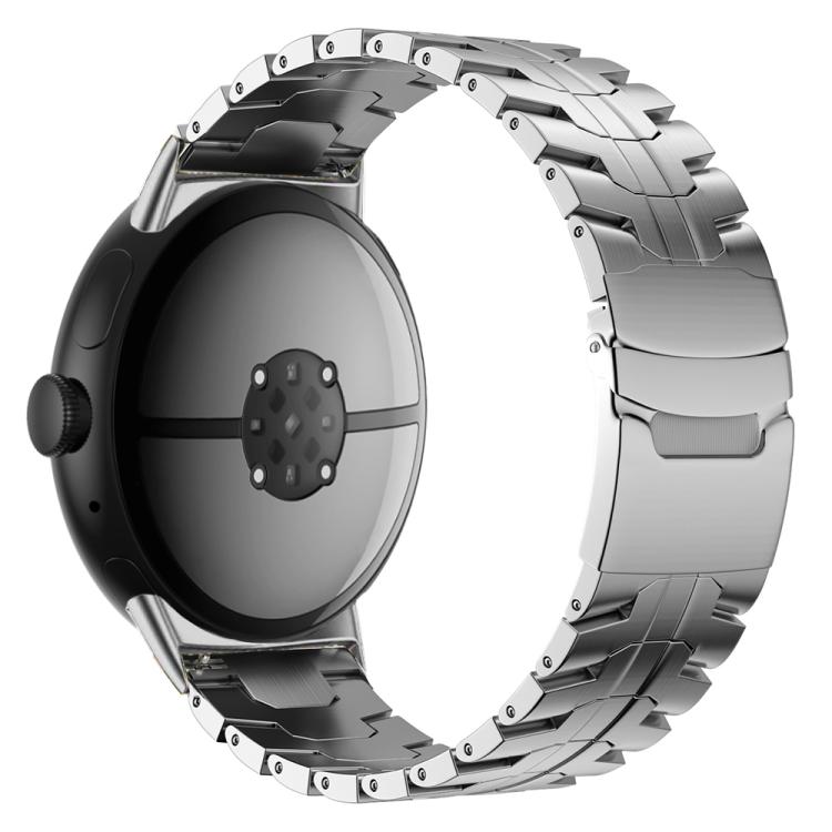 Cinturino per orologio in lega di titanio con fibbia di sicurezza Iron Man a design diviso., For Google Pixel Watch 4 / 3 45mm