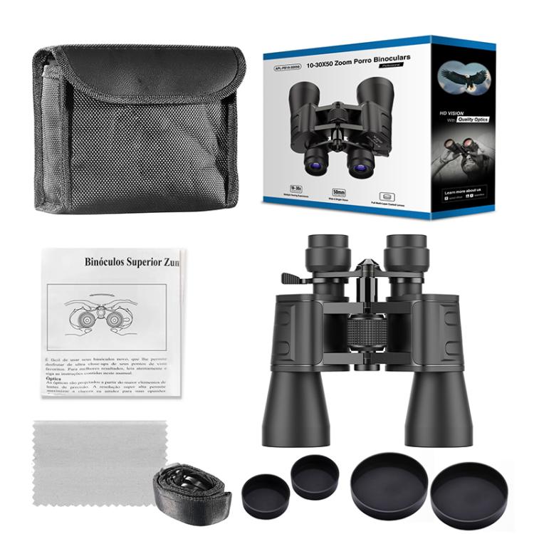 Binocolo zoom APEXEL 10-30X50 con doppi oculari di grandi dimensioni, alta definizione e ingrandimento variabile., 10-30X50