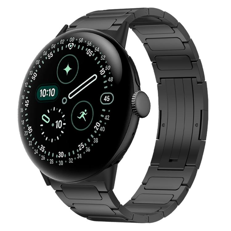 Cinturino per orologio in lega di titanio con fibbia pieghevole a forma di I, For Google Pixel Watch 4 / 3 45mm