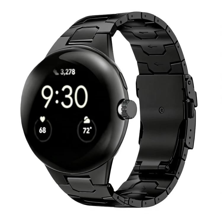 Cinturino per orologio in lega di titanio con fibbia di sicurezza integrata Iron Man., For Google Pixel Watch 4 / 3 45mm