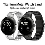 Cinturino per orologio in lega di titanio con fibbia di sicurezza integrata Iron Man., For Google Pixel Watch 4 / 3 45mm