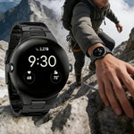 Cinturino per orologio in lega di titanio con fibbia di sicurezza integrata Iron Man., For Google Pixel Watch 4 / 3 45mm
