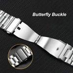 Cinturino per orologio in lega di titanio con fibbia a farfalla integrata a tre perline., For Google Pixel Watch 4 / 3 45mm