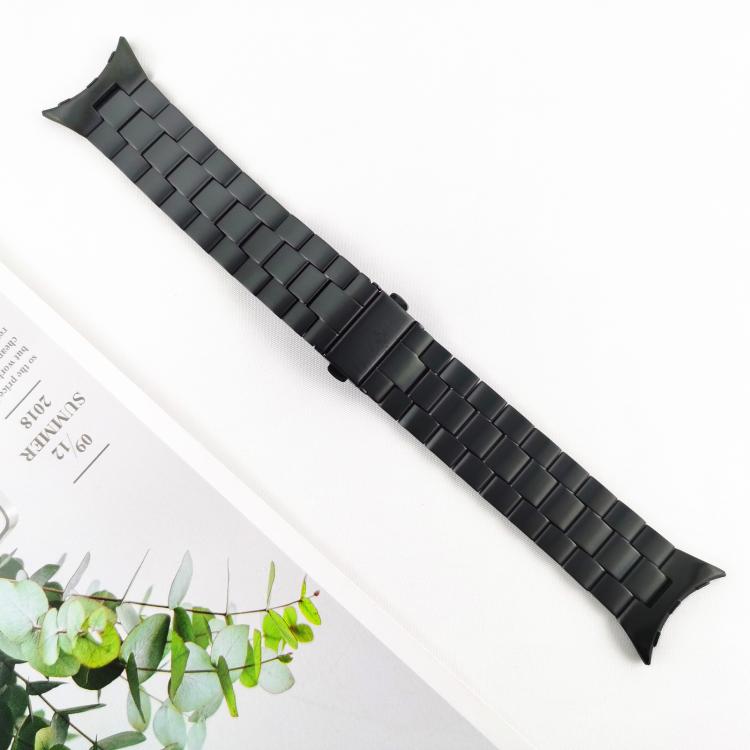 Cinturino per orologio in lega di titanio con fibbia a farfalla integrata a tre perline., For Google Pixel Watch 4 / 3 45mm