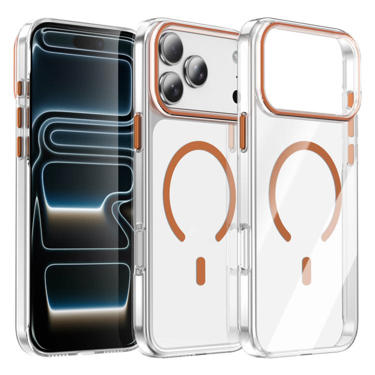 Custodia magnetica trasparente per telefono Kemeng in PC., For iPhone 17 Pro Max, For iPhone 17 Pro