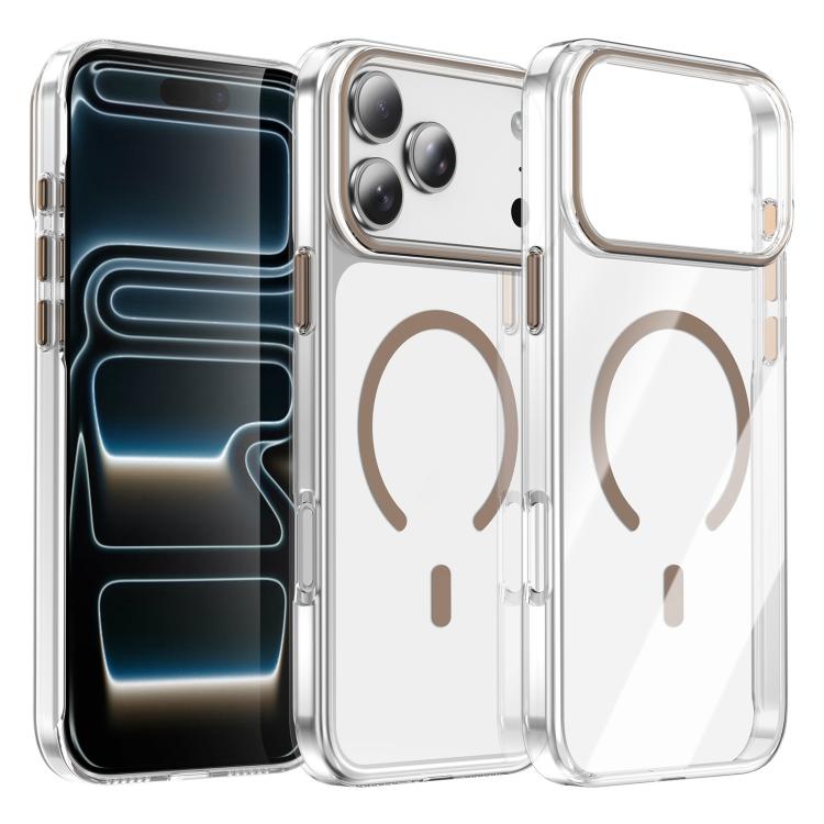 Custodia magnetica trasparente per telefono Kemeng in PC., For iPhone 17 Pro Max, For iPhone 17 Pro