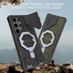 Custodia per telefono con cinturino e protezione per fotocamera MagSafe Holder., For Samsung Galaxy S25 Ultra 5G