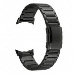 Cinturino per orologio in lega di titanio con fibbia a tartaruga e tre perline, For Google Pixel Watch 4 / 3 45mm