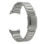 Cinturino per orologio in lega di titanio con fibbia a tartaruga e tre perline, For Google Pixel Watch 4 / 3 45mm
