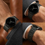 Cinturino per orologio in lega di titanio con fibbia a tartaruga e tre perline, For Google Pixel Watch 4 / 3 45mm