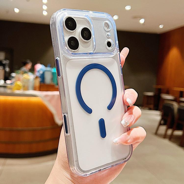 Custodia magnetica ibrida in PC satinato e TPU con tasto di rilevamento AI per telefono, For iPhone 17 Pro Max, For iPhone 17 Pro, For iPhone 17, For iPhone Air, For iPhone 16 Pro Max, For iPhone 16 Pro