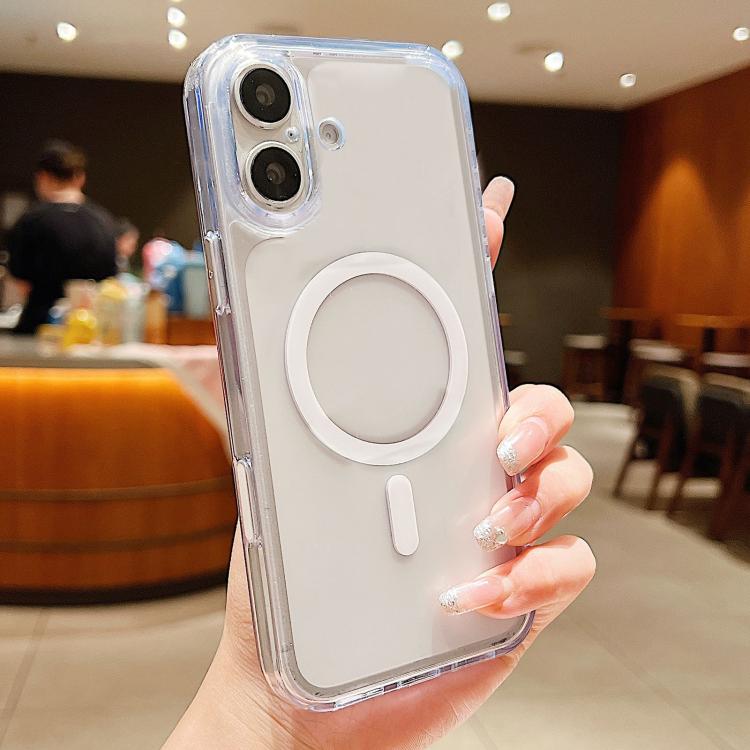 Custodia magnetica ibrida in PC satinato e TPU con tasto di rilevamento AI per telefono, For iPhone 17 Pro Max, For iPhone 17 Pro, For iPhone 17, For iPhone Air, For iPhone 16 Pro Max, For iPhone 16 Pro