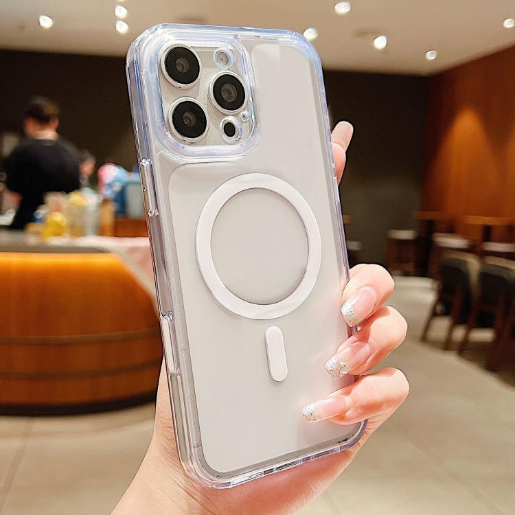 Custodia magnetica ibrida in PC satinato e TPU con tasto di rilevamento AI per telefono, For iPhone 17 Pro Max, For iPhone 17 Pro, For iPhone 17, For iPhone Air, For iPhone 16 Pro Max, For iPhone 16 Pro