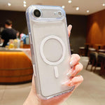 Custodia magnetica ibrida in PC satinato e TPU con tasto di rilevamento AI per telefono, For iPhone 17 Pro Max, For iPhone 17 Pro, For iPhone 17, For iPhone Air, For iPhone 16 Pro Max, For iPhone 16 Pro