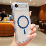 Custodia magnetica ibrida in PC satinato e TPU con tasto di rilevamento AI per telefono, For iPhone 17 Pro Max, For iPhone 17 Pro, For iPhone 17, For iPhone Air, For iPhone 16 Pro Max, For iPhone 16 Pro