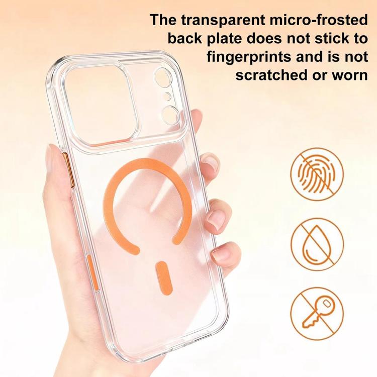 Custodia magnetica ibrida in PC satinato e TPU con tasto di rilevamento AI per telefono, For iPhone 16