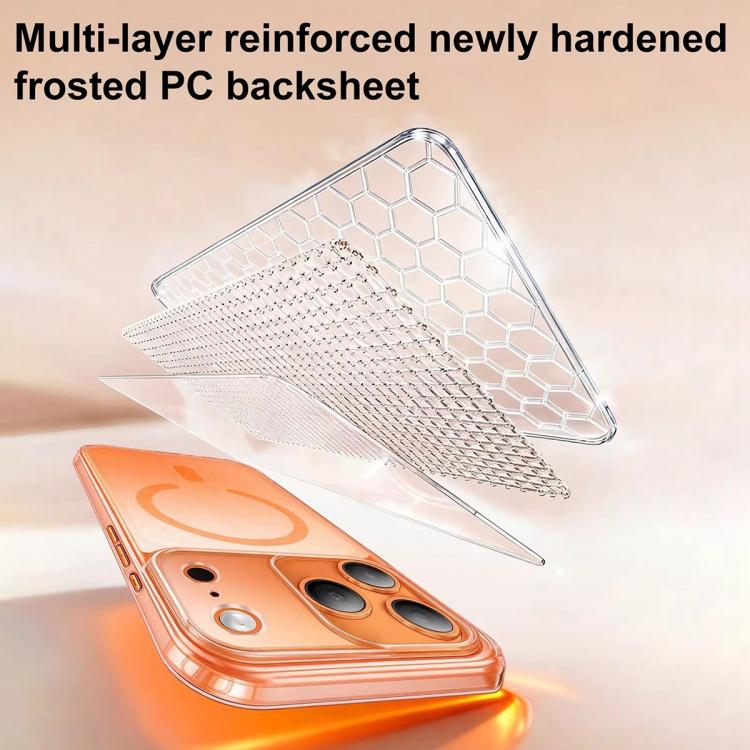 Custodia magnetica ibrida in PC satinato e TPU con tasto di rilevamento AI per telefono, For iPhone 17 Pro Max, For iPhone 17 Pro, For iPhone 17, For iPhone Air, For iPhone 16 Pro Max, For iPhone 16 Pro