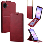 Cover a libro verticale in similpelle vegana tinta unita con tracolla, For Samsung Galaxy A25e, For Samsung Galaxy A07 4G, For Samsung Galaxy A17 5G, For Samsung Galaxy A06 5G / 4G, For Samsung Galaxy A56 5G, For Samsung Galaxy A36 5G