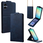Cover a libro verticale in similpelle vegana tinta unita con tracolla, For Samsung Galaxy A25e, For Samsung Galaxy A07 4G, For Samsung Galaxy A17 5G, For Samsung Galaxy A06 5G / 4G, For Samsung Galaxy A56 5G, For Samsung Galaxy A36 5G