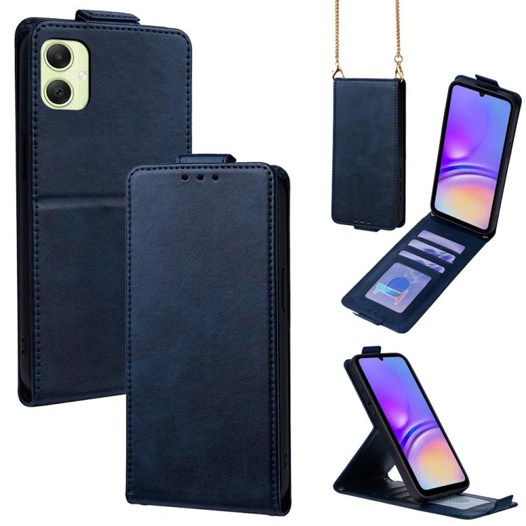 Cover a libro verticale in similpelle vegana tinta unita con tracolla, For Samsung Galaxy A16 5G, For Samsung Galaxy A15 5G / 4G, For Samsung Galaxy A55 5G, For Samsung Galaxy A35 5G, For Samsung Galaxy A05, For Samsung Galaxy A05s