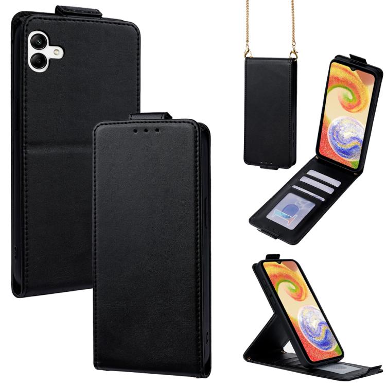Cover a libro verticale in similpelle vegana tinta unita con tracolla, For Samsung Galaxy A04, For Samsung Galaxy A13 5G, For Samsung Galaxy A03S US 165.85mm, For Samsung Galaxy A71 5G
