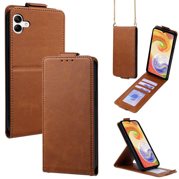 Cover a libro verticale in similpelle vegana tinta unita con tracolla, For Samsung Galaxy A04, For Samsung Galaxy A13 5G, For Samsung Galaxy A03S US 165.85mm, For Samsung Galaxy A71 5G