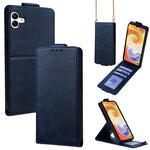 Cover a libro verticale in similpelle vegana tinta unita con tracolla, For Samsung Galaxy A04, For Samsung Galaxy A13 5G, For Samsung Galaxy A03S US 165.85mm, For Samsung Galaxy A71 5G