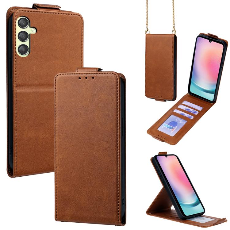 Cover a libro verticale in similpelle vegana tinta unita con tracolla, For Samsung Galaxy A25 5G Global, For Samsung Galaxy A24 4G, For Samsung Galaxy A34 5G, For Samsung Galaxy A54 5G, For Samsung Galaxy A04e, For Samsung Galaxy A14 5G