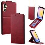 Cover a libro verticale in similpelle vegana tinta unita con tracolla, For Samsung Galaxy A25 5G Global, For Samsung Galaxy A24 4G, For Samsung Galaxy A34 5G, For Samsung Galaxy A54 5G, For Samsung Galaxy A04e, For Samsung Galaxy A14 5G