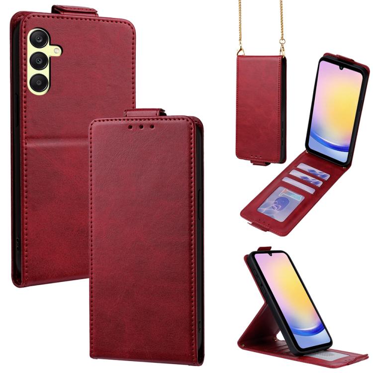 Cover a libro verticale in similpelle vegana tinta unita con tracolla, For Samsung Galaxy A25 5G Global, For Samsung Galaxy A24 4G, For Samsung Galaxy A34 5G, For Samsung Galaxy A54 5G, For Samsung Galaxy A04e, For Samsung Galaxy A14 5G