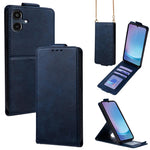 Cover a libro verticale in similpelle vegana tinta unita con tracolla, For Samsung Galaxy A25e, For Samsung Galaxy A07 4G, For Samsung Galaxy A17 5G, For Samsung Galaxy A06 5G / 4G, For Samsung Galaxy A56 5G, For Samsung Galaxy A36 5G