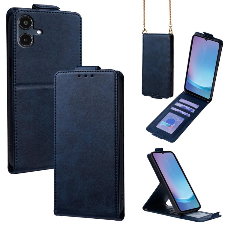 Cover a libro verticale in similpelle vegana tinta unita con tracolla, For Samsung Galaxy A25e, For Samsung Galaxy A07 4G, For Samsung Galaxy A17 5G, For Samsung Galaxy A06 5G / 4G, For Samsung Galaxy A56 5G, For Samsung Galaxy A36 5G