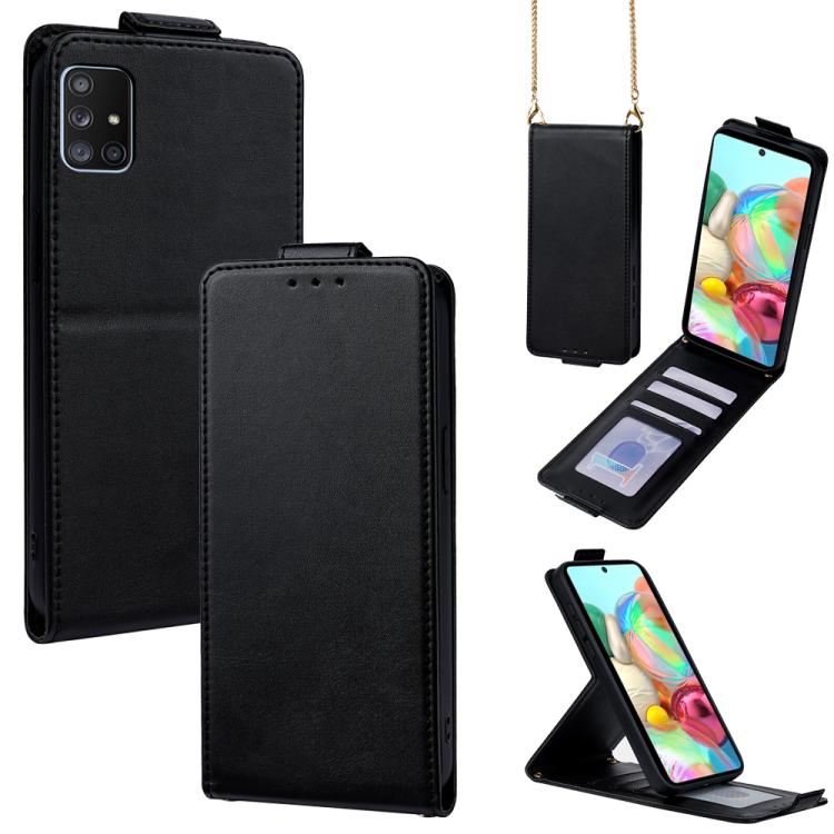 Cover a libro verticale in similpelle vegana tinta unita con tracolla, For Samsung Galaxy A04, For Samsung Galaxy A13 5G, For Samsung Galaxy A03S US 165.85mm, For Samsung Galaxy A71 5G