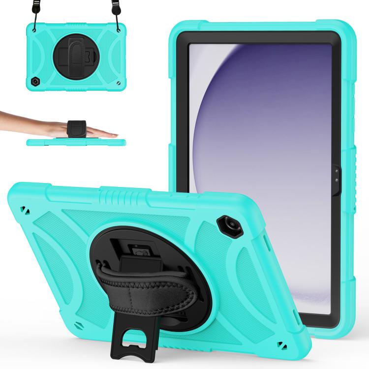 Custodia ibrida in silicone per tablet King PC con supporto, cinturino da polso e tracolla., For Samsung Galaxy Tab A11+ / A9+, For Samsung Galaxy Tab A11 / A9